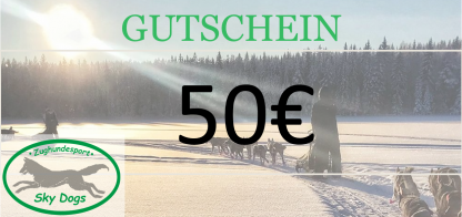 Gutschein mit Wintermotiv